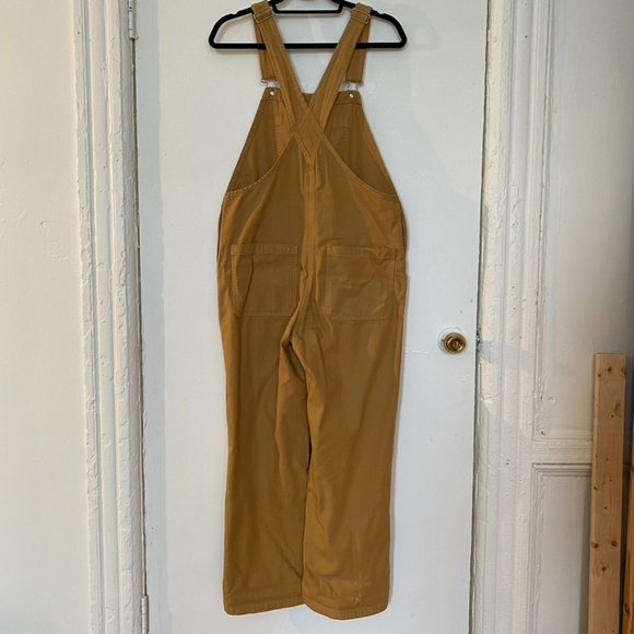 SOLD EUC Everlane The Canvas Overalls - Mustard Yellow - 6 - Picture 6 of 9